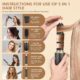 Air Styler 6 en 1 Brosse Soufflante Seche Cheveux, Boucler les Cheveux avec de l'Air Brosse Lissante, Outils de Coiffure Multifoncti
