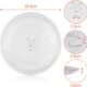 WinGluge Plateau Micro Onde 24.5cm, Assiette Tournante en Verre Type Y pour Micro-ondes, Plateau Tournant pour Micro Ondes et Possed