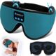 Morelax Masque de Sommeil avec Ecouteurs Bluetooth, Masque de Nuit 3D Sans Fil, Casque Audio Bluetooth, Masque pour les yeux pour do