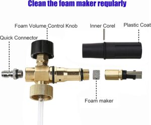 Pistolet haute pression Tool Daily - Canon mousse, 5 buses