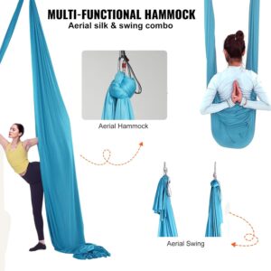 Hamac de yoga aérien VEVOR - kit, charge 1000 kg, 5x2,8 m