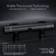 MORADO Black Shower Mixer with Adjustable Shower Rod, 70 cm, Black Shower Head with Shower Head and Shower Hose 150 cm