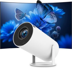 71U0ezDt70L._AC_SL1500_.jpg Mini Projector FHD 4K Portable Video Projector WiFi 6 BT5.2 Keystone Correction 180 Rotation Rotation Compatible with PhonePCHDMI