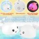 VI AI Jouet de bain pour bebe, baleine a jet avec LED - pour enfants et tout-petits (blanc)