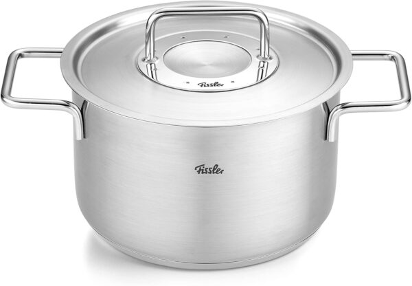 71UHBAiTLML._AC_SL1500_.jpg Fissler Collection Pure Jeu De Faitoutssautoircasserole En Inox, 6 Pieces Dont 4 A Couvercle En Metal (3 Faitouts, 1 Sautoir, 1 Ca