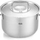 Fissler Collection Pure Jeu De Faitoutssautoircasserole En Inox, 6 Pieces Dont 4 A Couvercle En Metal (3 Faitouts, 1 Sautoir, 1 Ca