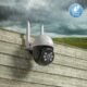 Ctronics 2 x Outdoor WiFi Surveillance Camera, 1080P PTZ WiFi IP Camera with Auto Tracking Human Detection 35090 Night Vision Colo