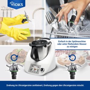 Couteau TM5 VIOKS remplacement inox SUS420 pour Thermomix