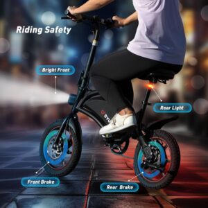 Vélo électrique pliant DYU 14" portable réglable compact