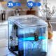 Machine à glaçons 9 en 6 min – 12 kg/24h, autonettoyante