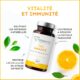 TRIO Immunite Vitamine D3 Vitamine C Zinc Bisglycinate Formule 3 en 1 Ultra Complete Energie et Tonus 60 Comprimes pour