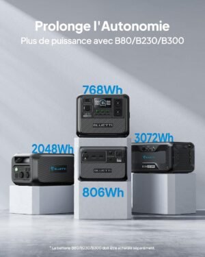 BLUETTI AC70 Portable Power Station, 768Wh LiFePO4 Battery with 2 AC Outlets 1000W (2000W Pic), 100W USB Type-C Port, Product Was No
