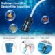 Nettoyeur Haute Pression avec Buse 6 en 1, 260 PSI Nettoyeur Haute Pression sans Fil avec 2 Batteries, avec Tuyau de 5M, Pot en Mous