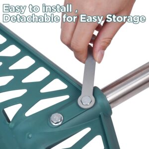 Artificial Grass Rake, with Adjustable Steel Handle 32-60.7 Inch, Durable Carpet Rake, Grass Brush for Artificial Grass, Animal Hair