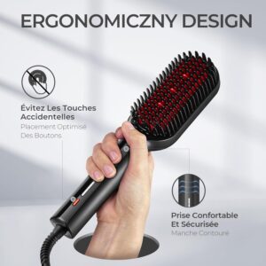 Brosse lissante ionique TYMO pro - 16 temp. 80-230°C