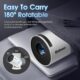 71UzolvUFiL._AC_SL1500_.jpg Built-in App 2025 Projector Projector Portable Mini Projector Dual Control with Mouse Android TV WiFi 6 BT5.2 180 Rotation HDMIT