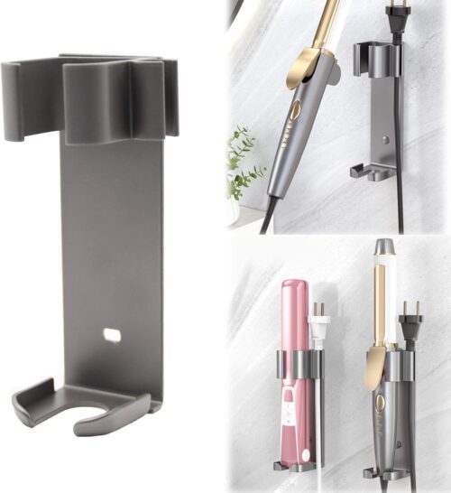 Support Pour Fer a Lisser - Support Mural Pour SeChe-Cheveux, Pour Fer a Friser, Lisseur. Porte-Outils En MeTal, Porte-Outils Mural,
