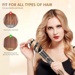 Air Styler 6 en 1 Brosse Soufflante Seche Cheveux, Boucler les Cheveux avec de l'Air Brosse Lissante, Outils de Coiffure Multifoncti