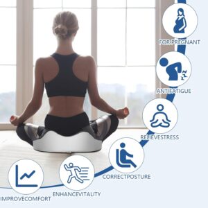 Bearrerp Coussin orthopedique en mousse a memoire de forme - Ergonomique - Favorise la circulation sanguine et soulage le coccyx - P
