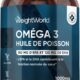 Omega 3 Huile de Poisson 400 Gelules pour 1 An d'Apport, Fish Oil Omega 3 EPA DHA sans Odeur, Selon l'EFSA, l'EPA et le DHA Contrib