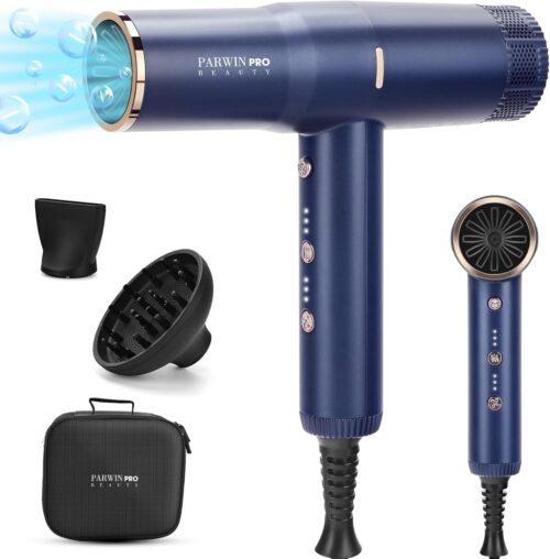 PARWIN PRO BEAUTY Seche-cheveux Sechage Rapide Professionnel, Moteurs Sans Balais a Faible Bruit avec 110,000RPM2000W, ionique hair