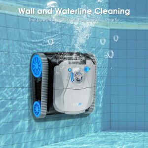 QP5 NIXBOT QP5 Robot Pool Cleaner Dual Motor Turbine System for Off-Terrain and Inground Pools with Wall Climing and Navigation Tech