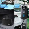 Tera Portable EV Charger Type 2 with 7m Charging Cable 3.68kW 16A Schuko Plug Adjustable Charging Box Cable Ties P02 Black