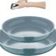 71VZ5yqg3fL._AC_SL1500_.jpg BERGNER - Set 2 Poeles (2226 cm) avec Poignee amovible - Aluminium presse - Revetement interieur gris - Compatible induction - Vert