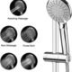 Pommeau de douche QIWODE 5 modes 1,5 m pour barre 18-25 mm