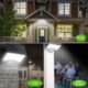 JESLED Lampe Solaire Exterieur, 108LEDs Projecteur LED Detecteur De Mouvement, 2600mAh, Cinq Modes, Applique Murale De Securite etan