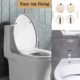 Siège de toilette Soft-Close universel ovale démontable