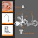Ibergrif M22023, Vanne d'Angle Combinee, Robinet Equerre Combine Universelle Auto-Etanche, Vanne de Raccordement pour Lave-Vaisselle