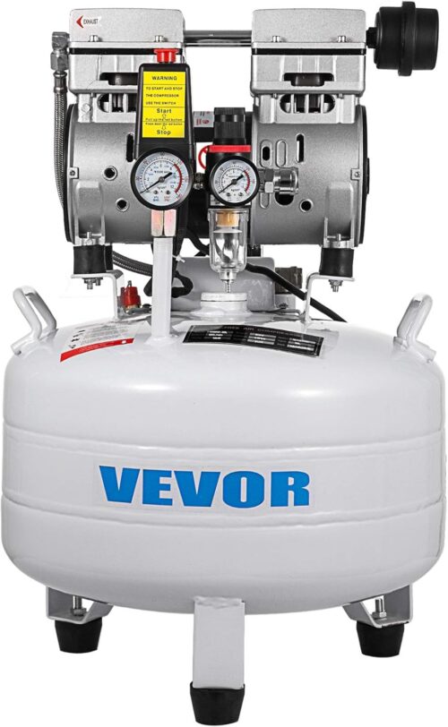 Compresseur d'air sans huile VEVOR 30L 850W silencieux