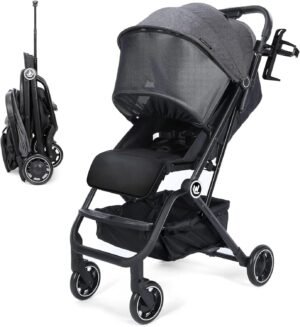 Poussette légère bébé AOODIL, compacte pliable d'une main
