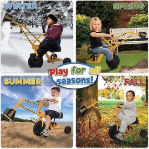Tricycle excavatrice Stargo – pelle, pédales, roue rotative