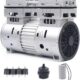 Moteur 750 W pour compresseur silencieux sans huile 8 bars 145 lmin 69 dB Accessoire de compresseur d'air silencieux 220 V