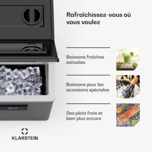 Machine à glaçons Klarstein FrostMaster 40 kg/jour inox