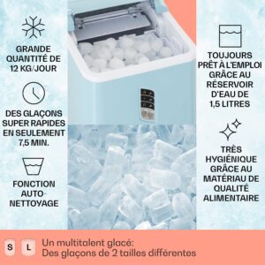 Machine à glaçons Klarstein - jusqu'à 12 kg