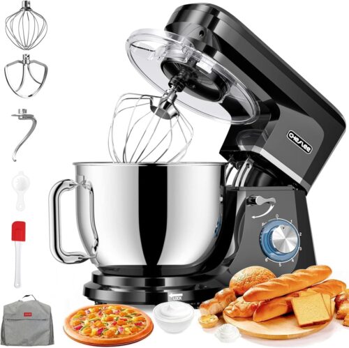 CHeflee Robot Patissier 1800W Robot Petrin Professionnel 7.2 Litres Faible Bruit Robot de Cuisine Multifonction avec Fouet,Batteur,C