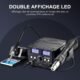 CREWORKS 2 en 1 Station de Soudage 8582D avec Pistolet a Air Chaud 750W Fer a Souder 75W 200-480C Affichage LED Numerique