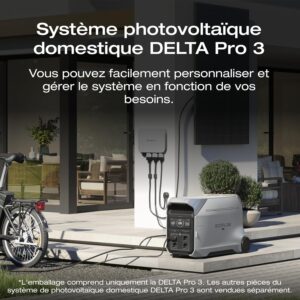 71XT0iOR5YL._AC_SL1500_.jpg Station electrique Portable EF ECOFLOW Delta Pro 3, Batterie LFP 4096Wh, generateur pour Maison, Camping,Seuls Quelques Petits defau