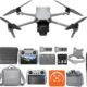 DJI Air 3S Fly More Combo (telecommande RC 2 avec ecran) avec accessoires polyvalents, drone avec grand angle CMOS 1 camera tele