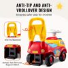VEVOR Push Car for Toddlers 1-3 Years Old Kids Car with Musical Steering Wheel and Horn, Sit Up Stand Toy, Under Seat Storage for Bo