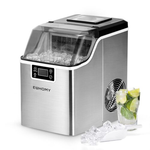Machine à glaçons EUHOMY inox 24 kg/24 h auto-nettoyante