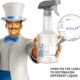 MR.SIGA Lot de 3 Vaporisateurs Atomiseurs Reutilisables, Vaporisateur 470 ml, Buse de Pulverisation Reglable, Flacon Spray Vide pour
