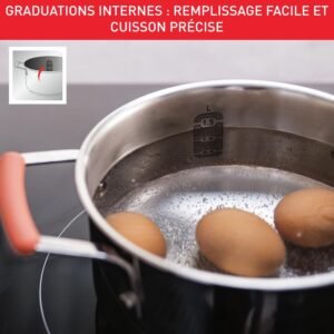 Tefal Batterie de cuisine 13 pieces, Faitouts couvercles, Ustensiles, Induction, Acier inoxydable 1810 haute qualite, Garantie 10