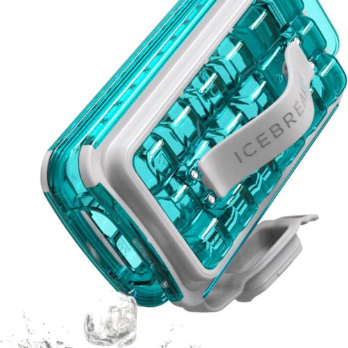 ICEBREAKER POP 2.0 Ice Cube Tray - Make and Serve Ice Without Touching Ice - The Hygienic Ice Tray for Freezer - Silicone Tray with