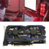 Gaming Graphics Card, 6GB 192Bit GDDR5 Dual Fan Computer Graphics Card, Multimedia Interface HD DVI and VGA Interface, Support Stere