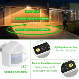 71XvbQesKFL._AC_SL1500_.jpg CLY Projecteur Exterieur LED avec Detecteur de Mouvement 50W, 4700LM Spot LED Exterieur Blanc Chaud Eclairage Exterieur avec Detecte