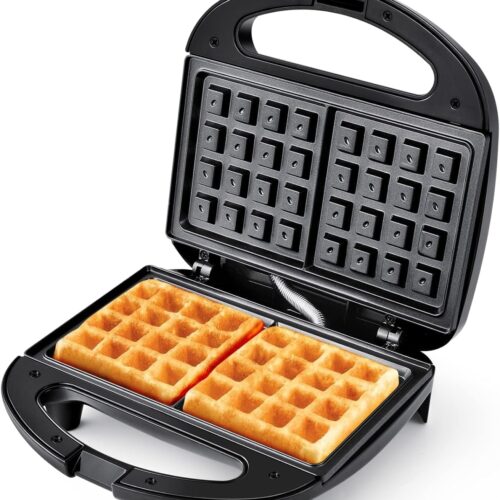 71Y2AxYcsL._AC_SL1500_.jpg YASHE Appareil a gaufre, 750W Gaufrier Electrique, Machine a Gaufre pour 2 Gaufres, Plaques Antiadhesives, Temperature Automatique,